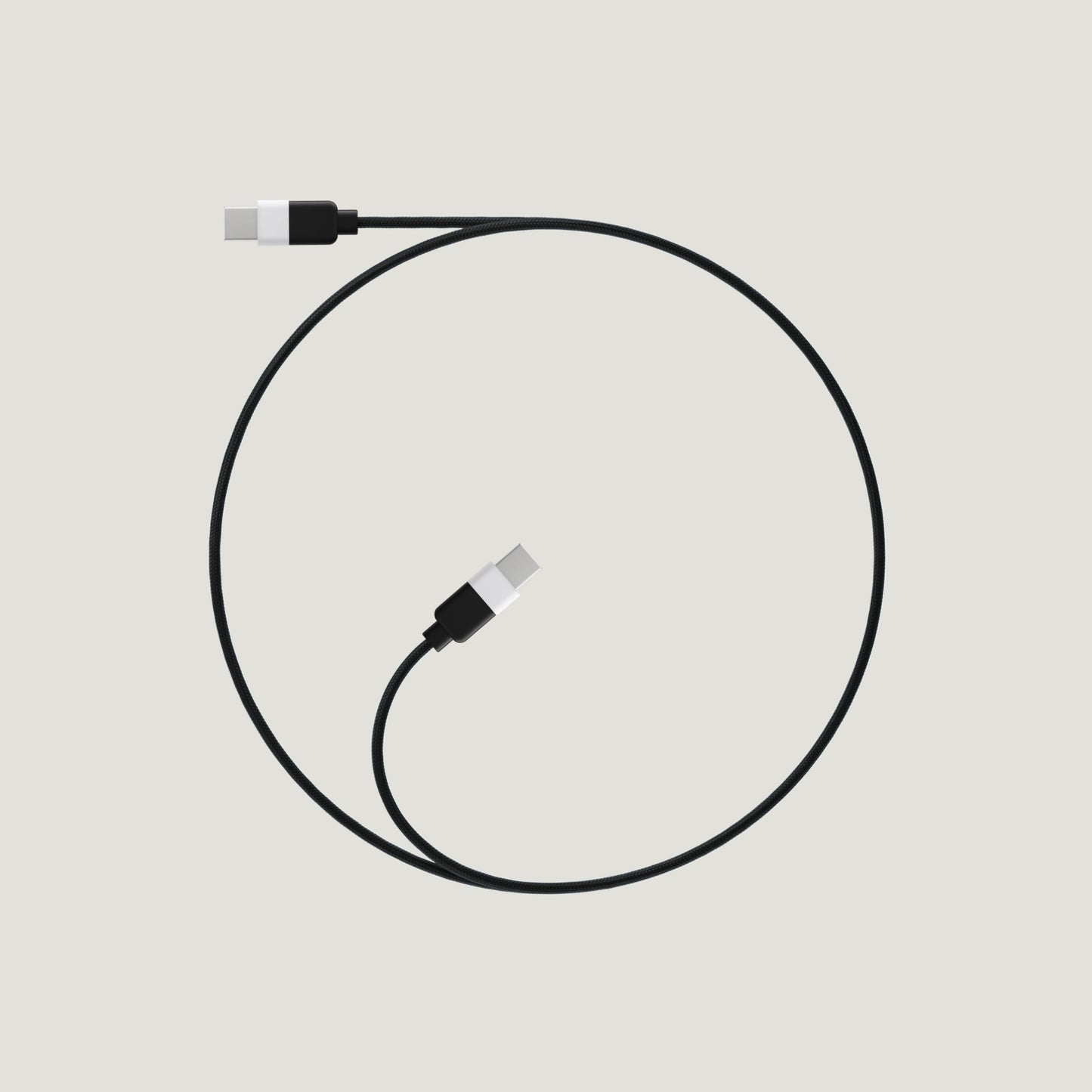 Coiled TYPE-C to TYPE-C connection cable