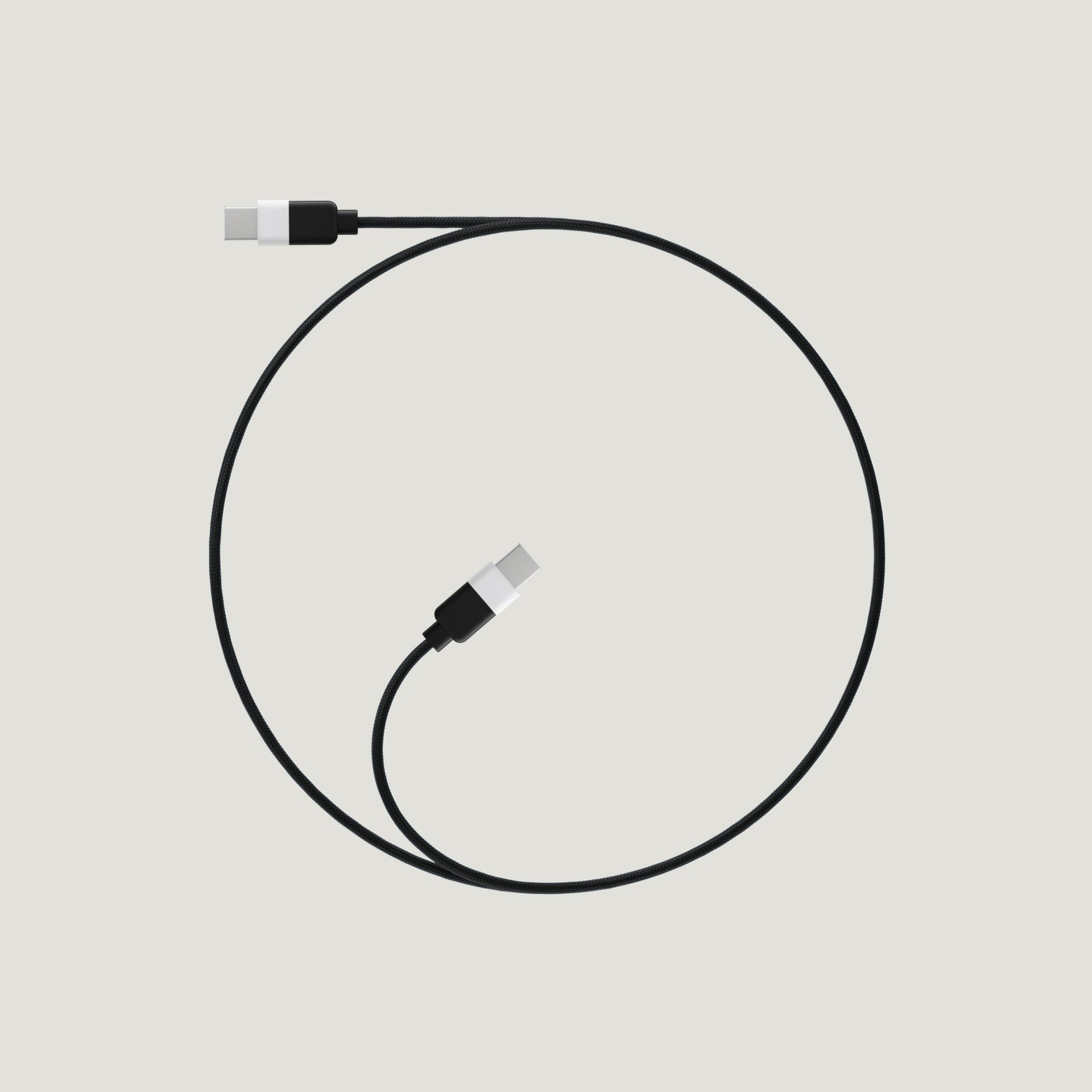 Coiled TYPE-C to TYPE-C connection cable