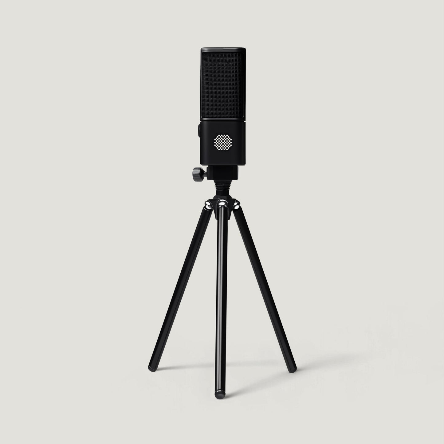 Black SOVA R1 microphone on a short tripod