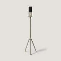 Cream SOVA R1 microphone on a tall floor tripod